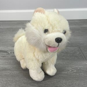 Battat Our Generation White Pomeranian Puppy Dog Poseable Plush Stuffed Animal